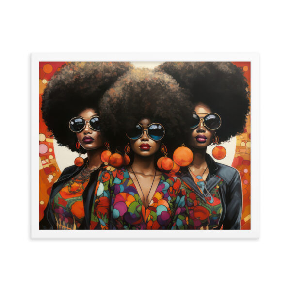 Foxy Sistas Framed poster - Image 6