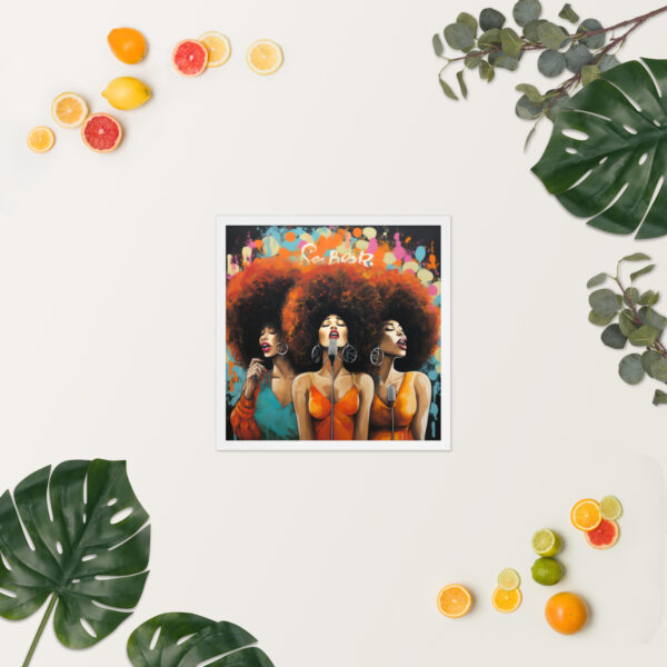 Sistas Singing Framed poster - Image 10