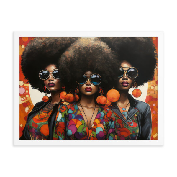 Foxy Sistas Framed poster - Image 8