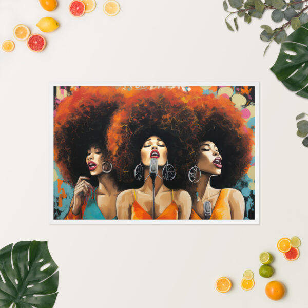 Sistas Singing Framed poster - Image 12