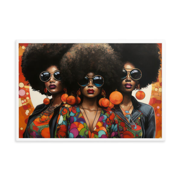 Foxy Sistas Framed poster - Image 9