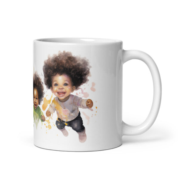 Happy Babies White glossy mug