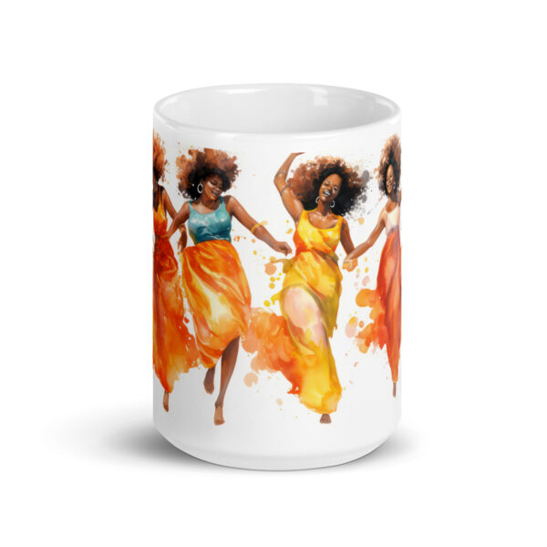 Joyful Sistas White glossy mug - Image 3