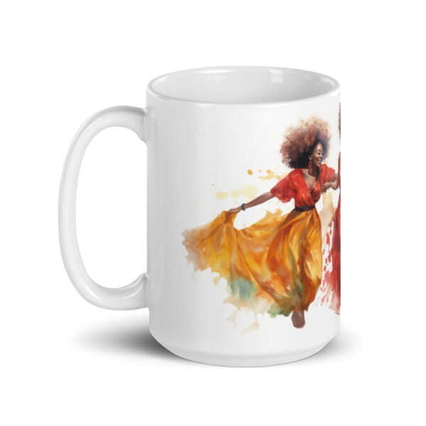 Sistas Dancing White glossy mug - Image 2