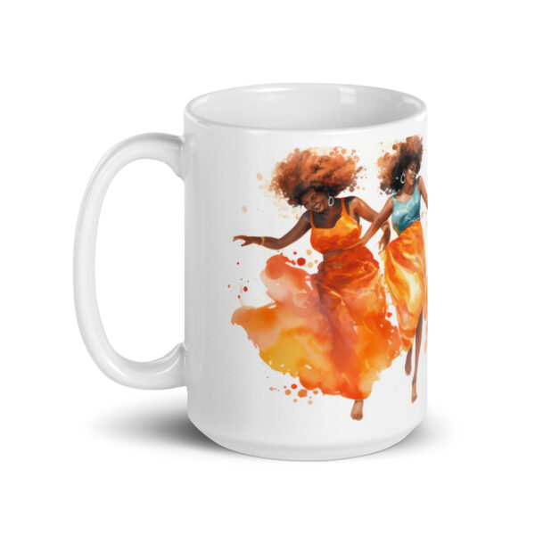 Joyful Sistas White glossy mug - Image 2